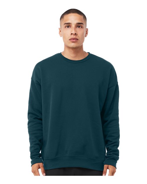 BELLA + CANVAS Sponge Fleece Drop Shoulder Crewneck Sweatshirt - Atlantic