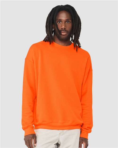 BELLA + CANVAS Sponge Fleece Drop Shoulder Crewneck Sweatshirt - Orange