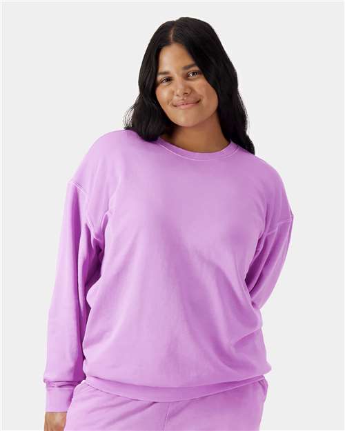 Comfort Colors Garment-Dyed Lightweight Fleece Crewneck Sweatshirt