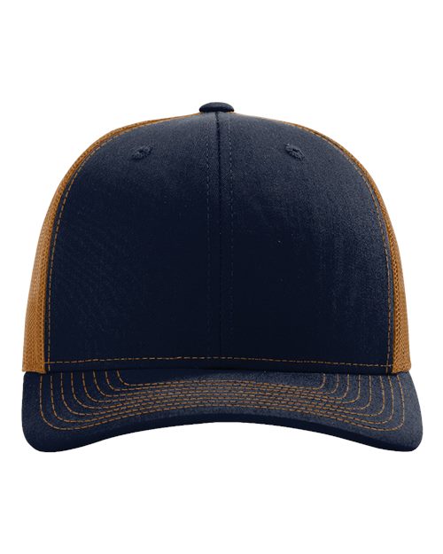 Richardson Snapback Trucker Cap - Navy/ Carmel