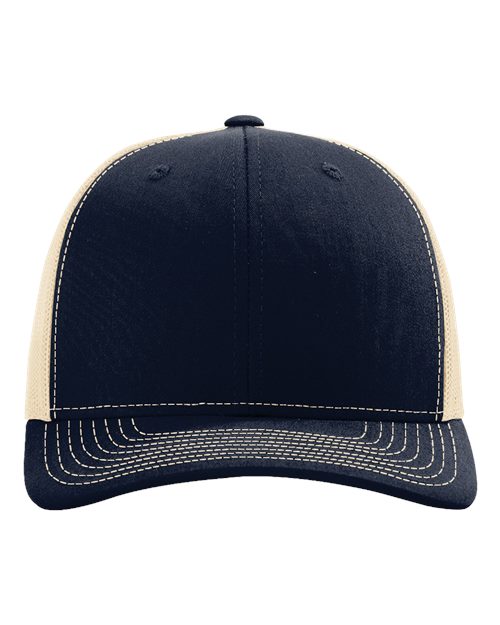 Richardson Snapback Trucker Cap - Navy/ Khaki