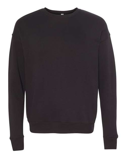 BELLA + CANVAS Sponge Fleece Drop Shoulder Crewneck Sweatshirt - Black