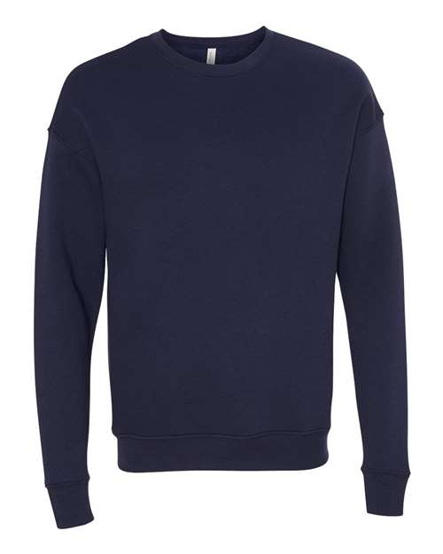 BELLA + CANVAS Sponge Fleece Drop Shoulder Crewneck Sweatshirt - Navy