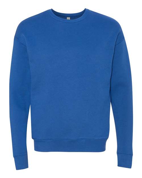 BELLA + CANVAS Sponge Fleece Drop Shoulder Crewneck Sweatshirt - True Royal