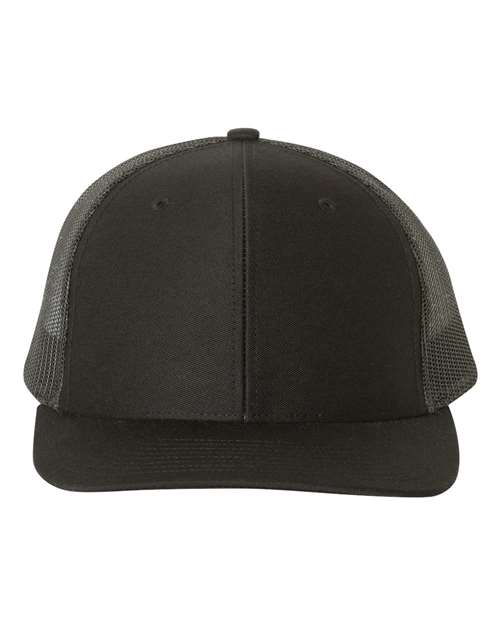 Richardson Snapback Trucker Cap - Black