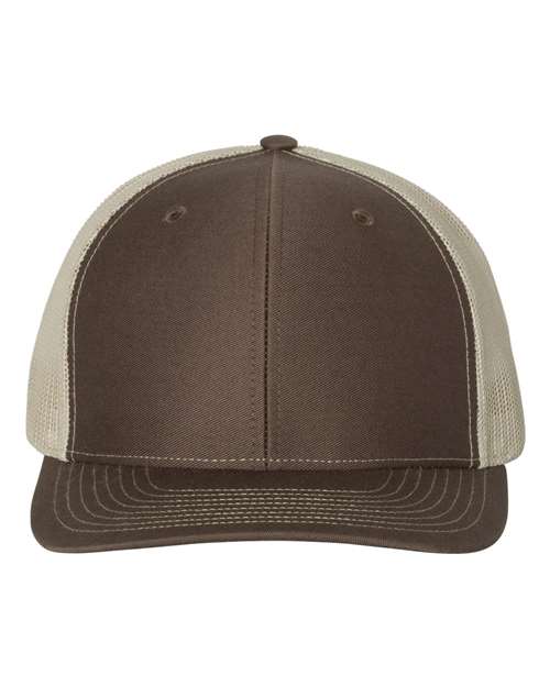 Richardson Snapback Trucker Cap - Brown/ Khaki