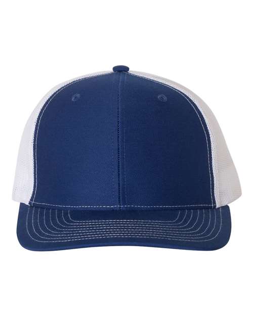Richardson Snapback Trucker Cap - Royal/ White