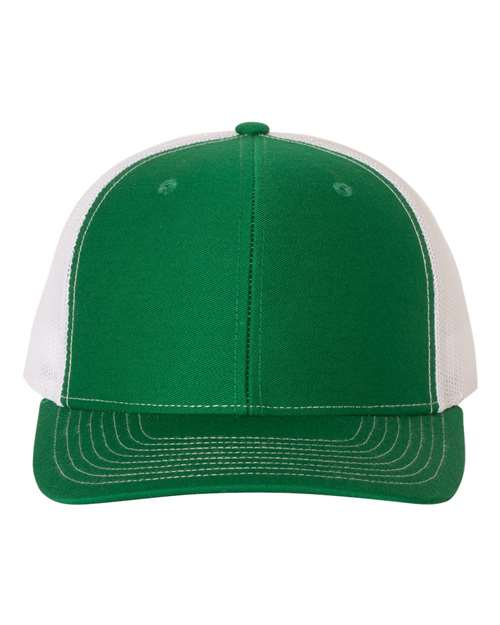 Richardson Snapback Trucker Cap - Kelly/ White