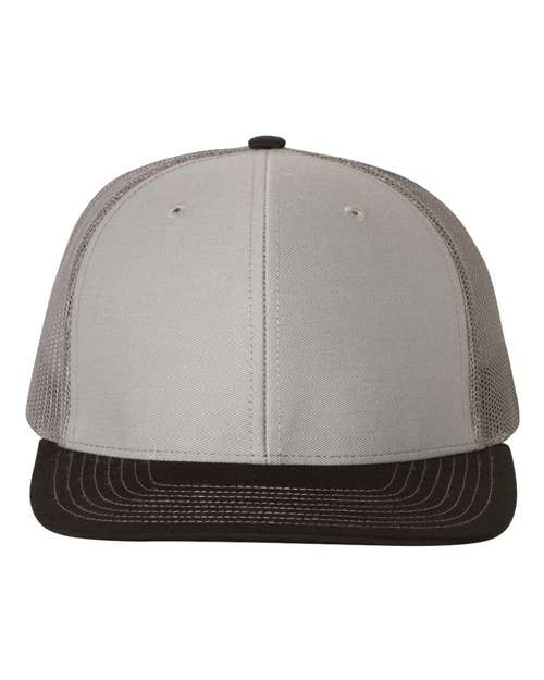 Richardson Snapback Trucker Cap - Grey/ Charcoal/ Black