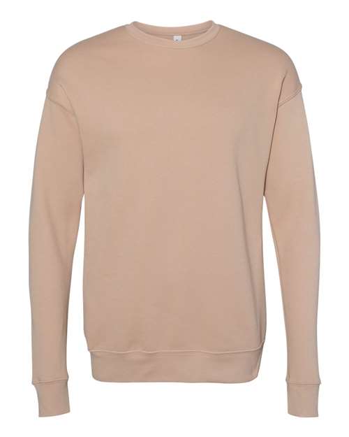 BELLA + CANVAS Sponge Fleece Drop Shoulder Crewneck Sweatshirt - Heather Sand Dune