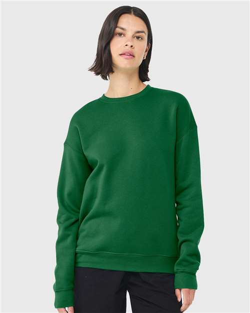 BELLA + CANVAS Sponge Fleece Drop Shoulder Crewneck Sweatshirt - Kelly