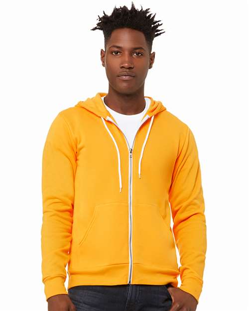 BELLA + CANVAS Sponge Fleece Full-Zip Hoodie - Gold