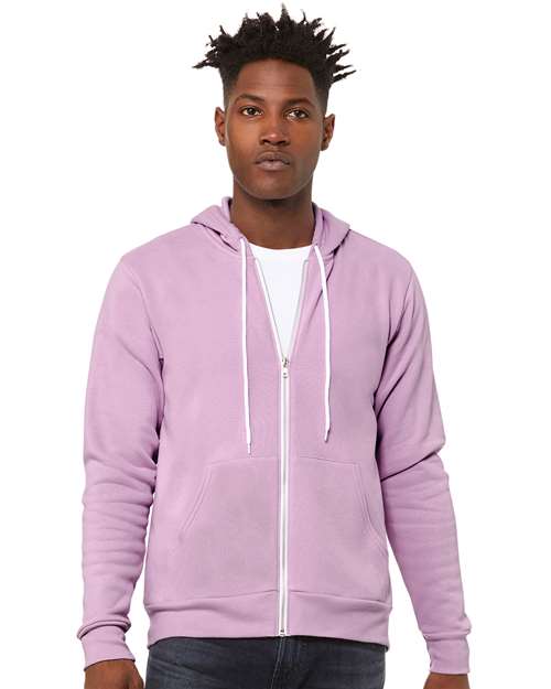 BELLA + CANVAS Sponge Fleece Full-Zip Hoodie - Lilac